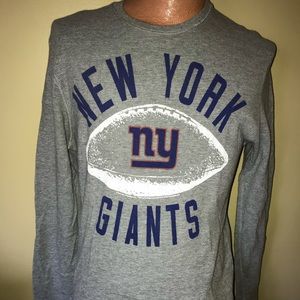 NY Giants NFL Football Gray Thermal Shirt Large
